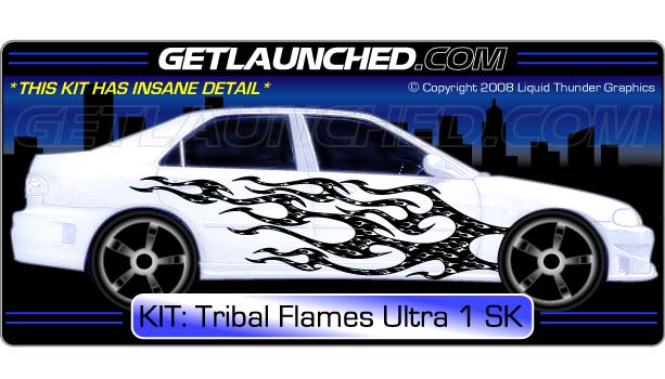 Tribal Flames Decals Ultra 